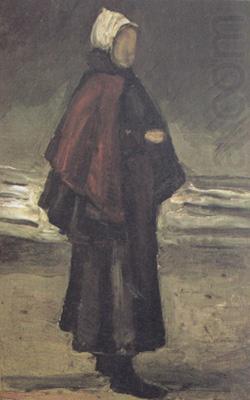 Vincent Van Gogh Fisherman's wife on the Beach (nn04) china oil painting image